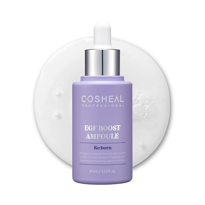 EGF Boost Ampoule 1.52 fl oz, Skin-Firming Anti-Aging Serum with Peptide & Amino Acid Complex, Boosts Elasticity & Fibroblast Activity, Wrinkle Care, Korean Skin care