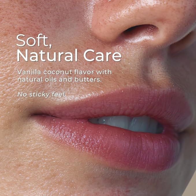 KØØZMETIK L1 Natural Lip Balm | Moisturizing Lip Care with Almond Oil, Cocoa Butter, Shea Butter & Beeswax | Hydrating Repair Formula for Soft & Smooth Lips