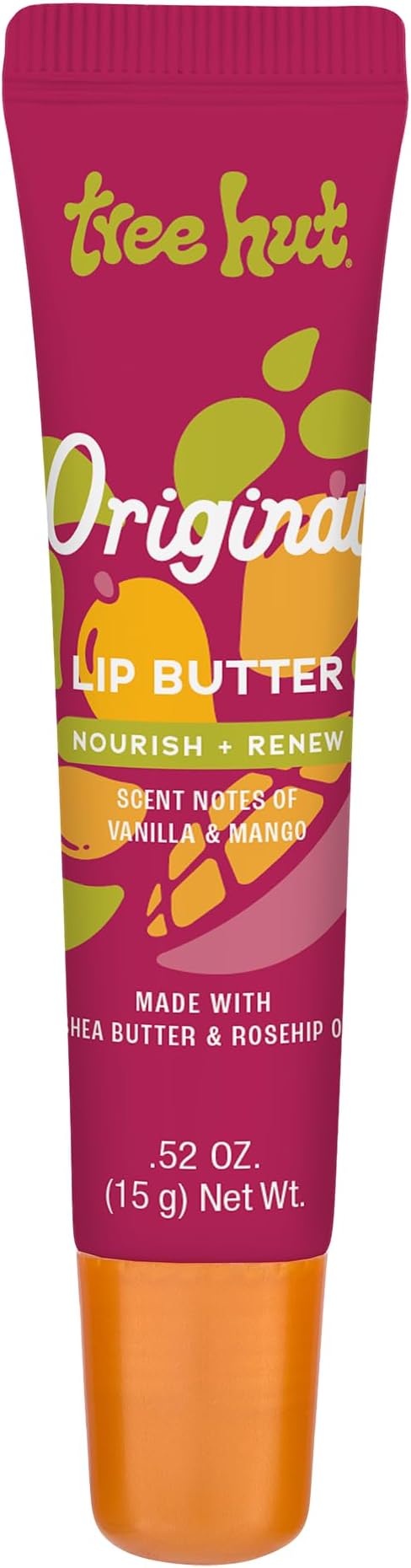 Tree Hut Sugarlips Lip Butter, Lock in Moisture & Nourish Skin for Full, Hydrated Lips, Essential Lip Care, 0.52 Fl oz.