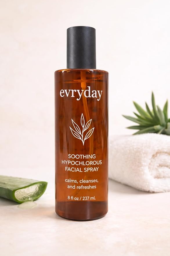 evryday™ Hypochlorous Acid Facial Mist 8oz | Gentle Facial Hydration Spray for Sensitive, Irritated and Acne-Prone Complexions | pH-Balanced Daily Toner & Piercing Care Support