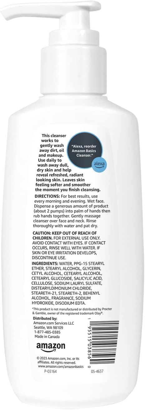 Amazon Basics Replenishing Cleanser Exfoliating Face Wash, 6.78 fl oz (Pack of 1)