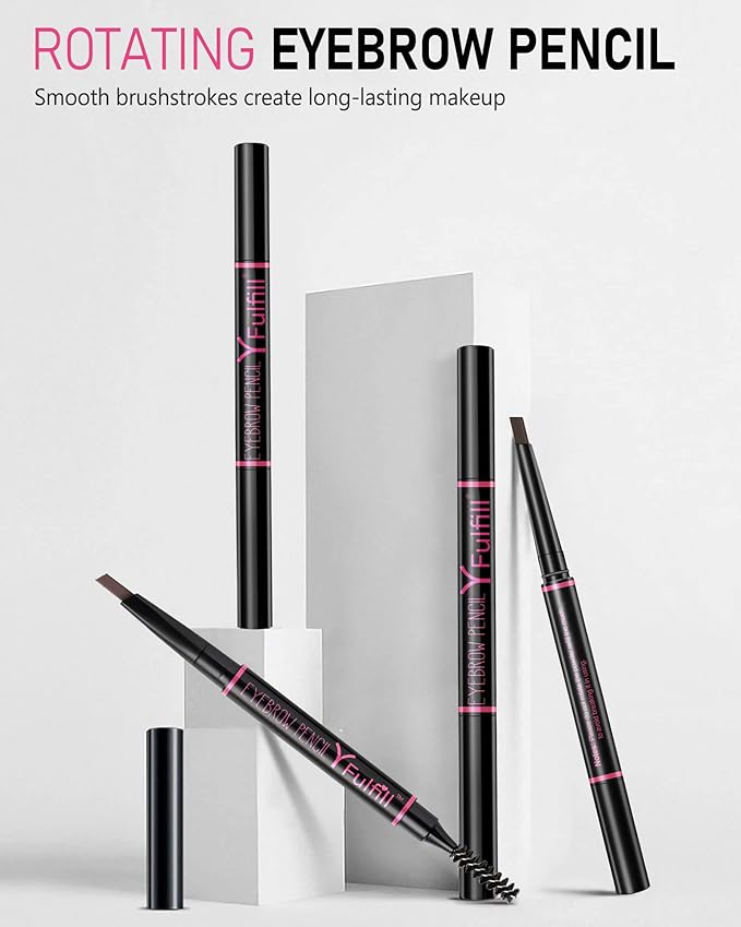 Eye Brow Pencils for Women - Waterproof Brown Eyebrow Pencil with Brush, Filler for Blondes