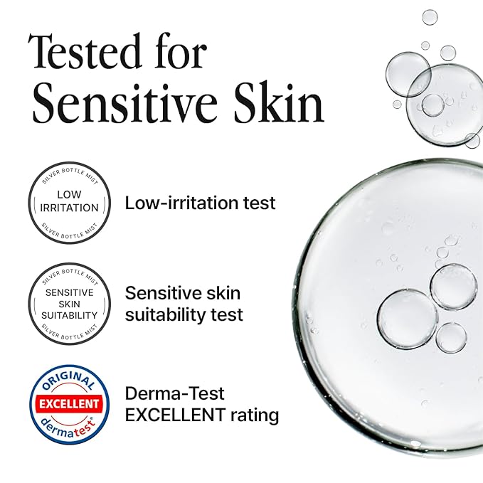 SOS Witch Rescue Mist (Refill) - 80% Witch Hazel Toner with Cica for Redness Relief, Calming Silver Spray for Sensitive Skin, Korean Skin Care (3.38fl oz)