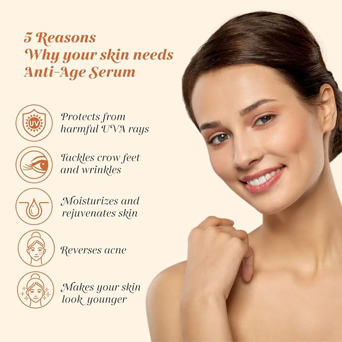 Shankara Ageless Serum for Face and Neck – Ayurvedic Facial Serum with Herbal Actives – Hydrating and Rejuvenating Serum for All Skin Types – Cruelty-Free and Clean Formula (30ml)