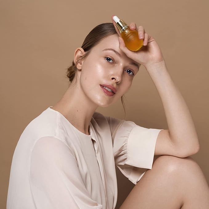 Tautropfen natural cosmetics regenerating facial care oil (35 ml), light texture, quickly absorbed, with coenzyme Q10 & amaranth oil, anti-aging facial oil for all skin types