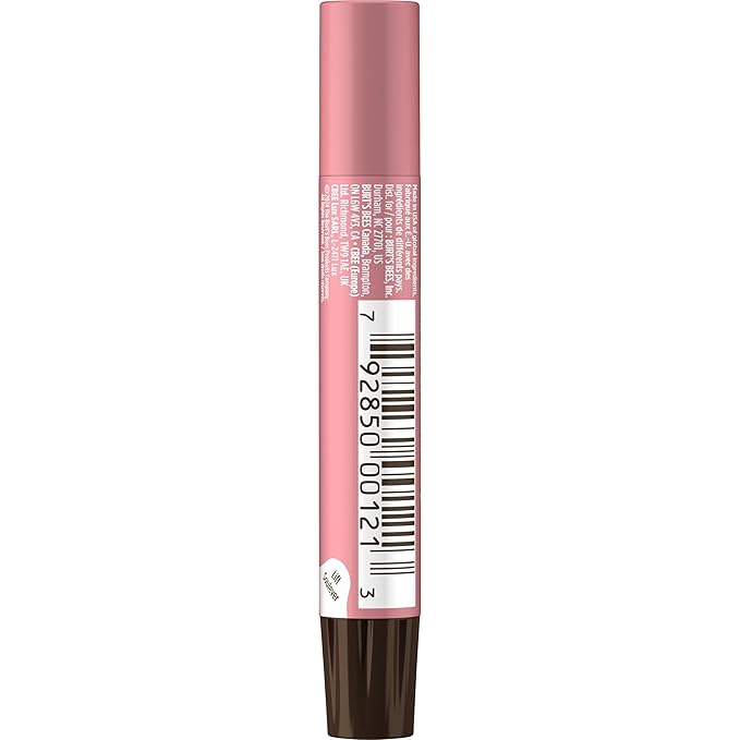 Burt's Bees Shimmer Lip Tint Stocking Stuffers Set, Moisturizing for All Day Hydration with Natural Glowy Pigmented Finish & Buildable Color, Peony (4-Pack)