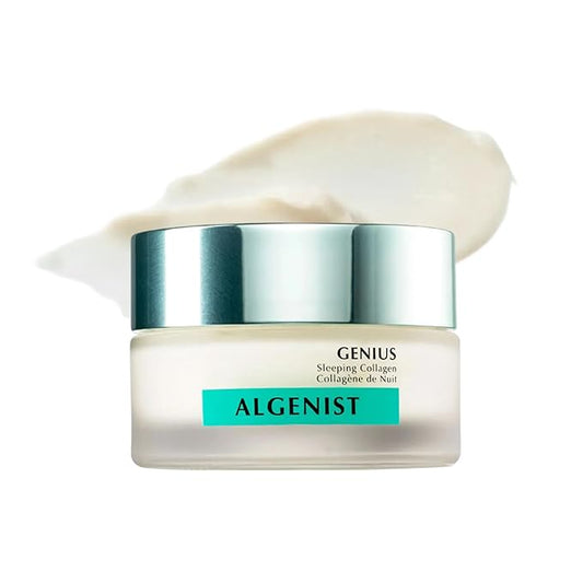 Algenist GENIUS Sleeping Collagen Night Cream - Firming Face Cream with Collagen, Collagen Amino Acids and Ceramides for a Visibly Smoother Complexion - Non-Comedogenic Skincare (2 oz)