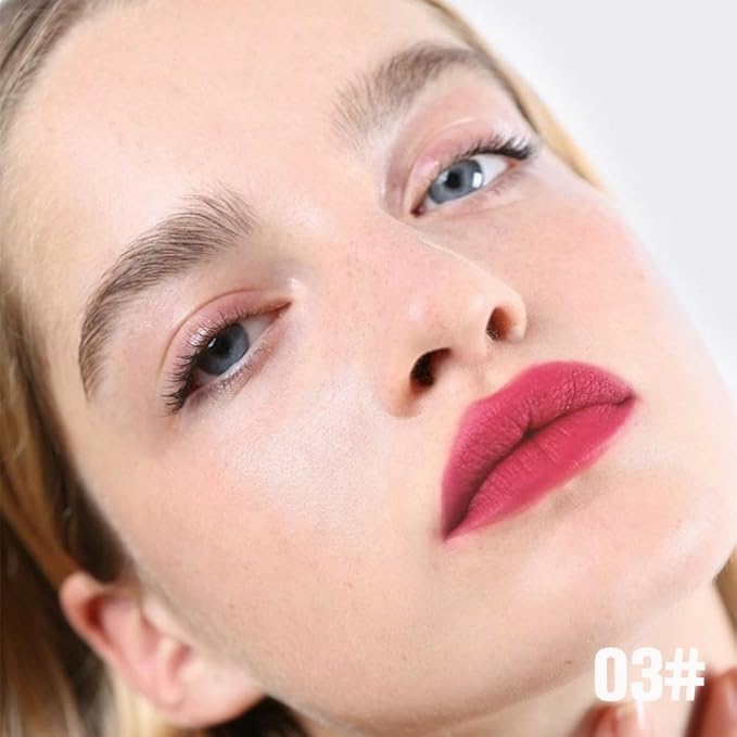 evpct Red Peel Off Lip Stain Tints, Red Liquid Lipstick Lip Stain Long Lasting Waterproof for Women, Non-stick Cup Lipstick Peel Off Highly Pigmented Not Faded Smudge-proof Easy to Apply, 03#