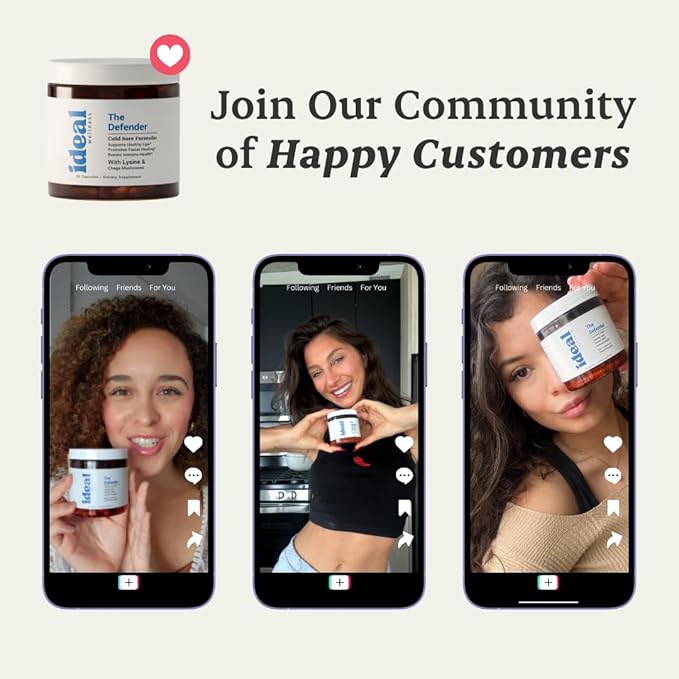 L-Lysine Cold Sore Treatment For Lips With Immune Support - L Lysine 1000mg Capsules, Chaga, Bee Propolis, Vitamin C, Zinc & Licorice Root Extract - Non-GMO, Vegetarian, 60 Capsules for Men and Women