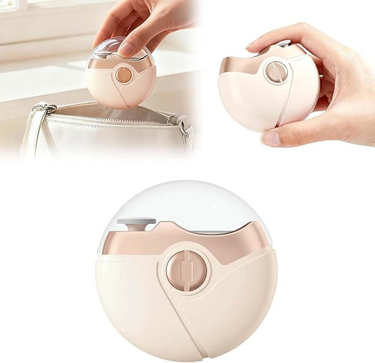 2 in 1 Electric Polishing Automatic Nail Clippers, 2026 Upgraded Electric Nail Trimmer Electric Nail Clipper with 2 Adjustable Speeds, Nail Trimmer for Seniors, Adults (Khaki)