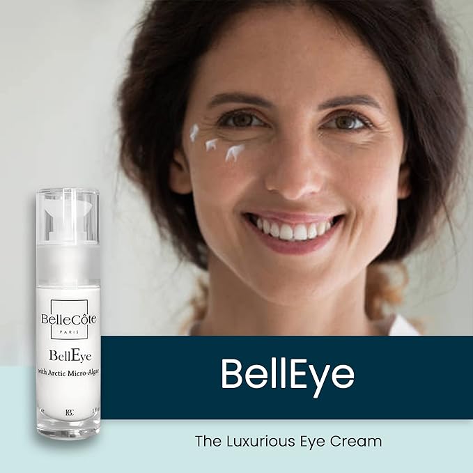 Anti Wrinkle Luxurious BellEye Cream - Eye Cream for Puffiness & Dark Circles, Eye Treatment with Arctic Micro-Algae for Dry & Dehydrated Skin Around Eyes | Diminishes Fine Lines (1 Oz)