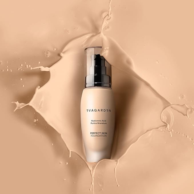 EVAGARDEN Perfect Skin Foundation - Soft Texture Ensures Excellent Coverage and Natural Finish - Visibly Reduces Signs of Aging - Smooth and Moisturizes Your Epidermis - 234 Tender Peach - 1.01 oz