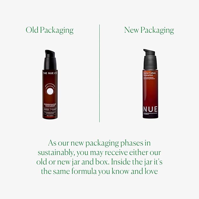 The Nue Co. Barrier Culture Moisturizer - Hydrating Pre & Probiotic Face Cream with Ceramides, Peptides, Niacinamide & Squalane - Vegan & Gluten Free Barrier Moisturizer for All Skin Type | 1.69 fl oz
