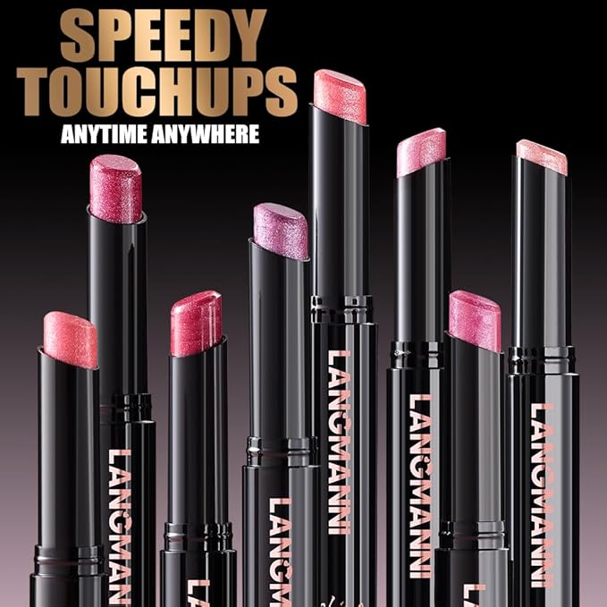 Jolilab 8Pcs Glitter Lip Kit - Velvet Matte & Nude Matte Lipstick + Glitter Lip Gloss/Glitter Lipstick High Pigmented Long-Lasting Waterproof Beauty Cosmetics Gift for Women Girls(SET E)