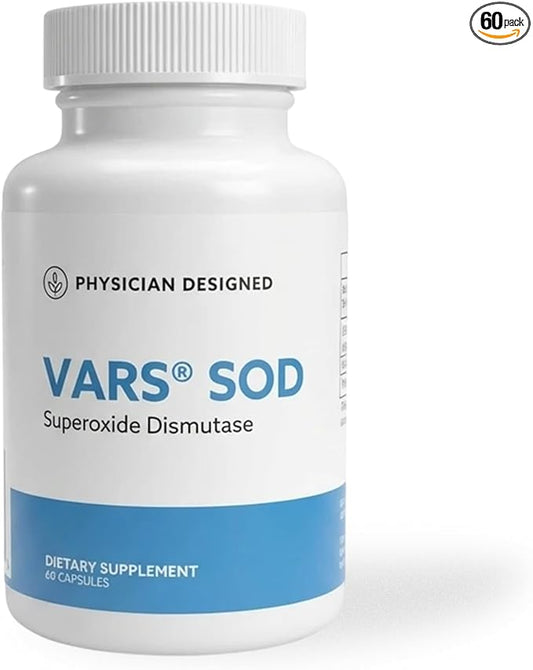 Physician Designed VARS SOD Booster - Superoxide Dismutase Supplement | SOD Supplement | 60 Capsules | Best Antioxidant Supplements