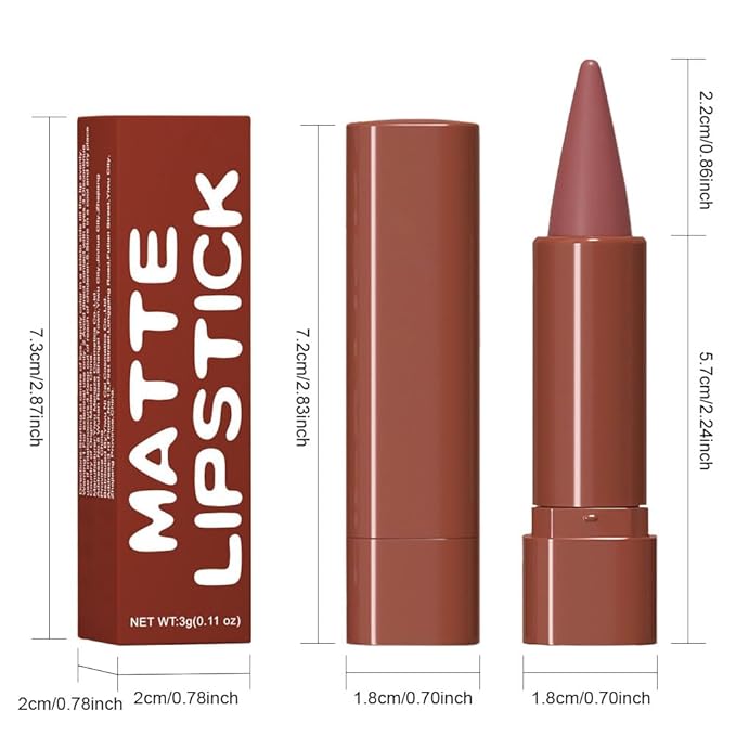 Smokey Topaz Gradient Matte Lip Liner Pencil Crayon for Women - Waterproof Smudge-Proof Kissproof Long-Wear Lip Pencil, Flawless Contour Ombre Effect Lip Crayon,Creamy Pigmented Lip Liner 02#