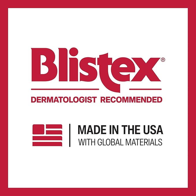 Blistex Medicated Lip Balm, SPF 15, .15 oz, Moisturizing Sunscreen Treatment Stick for Severely Chapped or Dry Lips, Sun Protecting Skin Care, (Pack of 12)