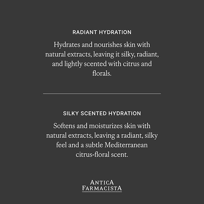 Antica Farmacista Body Moisturizer - Scented Moisturizing Lotion with Jasmine & Soft Cedarwood - Luxury Gift for Any Occasion - Neroli & Tonic, 10 fl oz