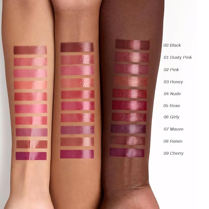 Raisin Honey Lipstick Tinted Lip Balm - Shine Moisturizing Lipstick for Women, Natural Nourishing Hydrating Lip Gloss Stain for Dry Lips, Tint Sheer Lightweight Makeup, Vegan - 1Pc #08 Raisin