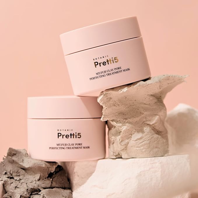 Botanic Pretti5 Mt. Fuji Clay Pore Perfecting Treatment Mask for Pore Purification & Skin Nourishment