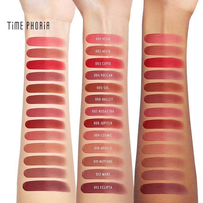 ORBITA LIP AND CHEEK BLURRING POT | Lip & Cheek Tint with Soft Velvety Mud Texture, Blur Matte Finish Lipstick, Featherlight, Multi-Use Makeup, Buildable Color, Long-Wearing (001 Vega)