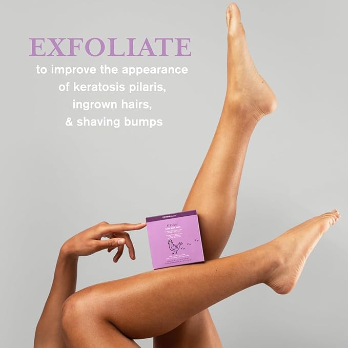 DERMAdoctor KP Bump Eraser Extra Strength Peel Pads – Exfoliating Body Treatment for Keratosis Pilaris, Body Acne & Rough Skin | AHA + BHA + PHA Formula | Dermatologist Developed