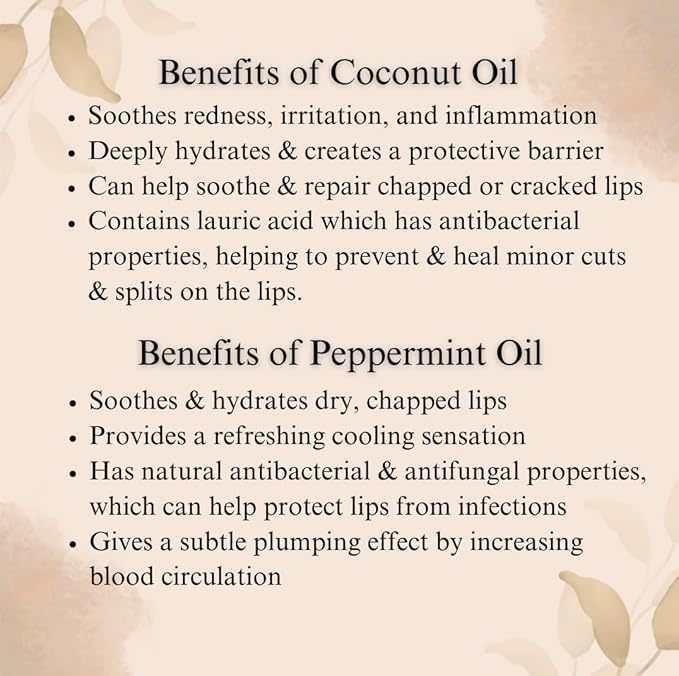 Shea Lip Butter - All Natural 4 Ingredient Lip Balm - for dry cracked lips, travel sized, ultra moisturizing vegan lip balm, for long lasting hydration & lip repair, scented w/Peppermint oil