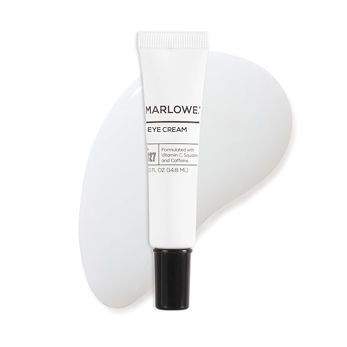 MARLOWE. No.127 Men’s Eye Cream, Vitamin C, Caffeine & Moisturizing Squalane for Puffiness, Wrinkles & Dark Circles, Holiday Grooming Gift or Stocking Stuffer, 0.5 fl oz