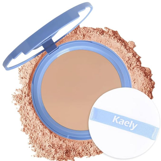 FeiCuiYun Oil Control Matte Perfection Face Powder Compact For Women, Matte Smooth Flawless Setting Powder Makeup, Polvo Compacto De Maquillaje, Waterproof Long Lasting, 0.35Oz, (140 Golden Beige, 1)