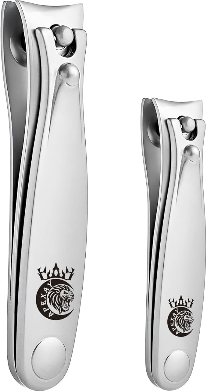 Made in Solingen, Germany – APEXAY Professional Nail Clippers Set, Premium Fingernail & Toenail Cutter for Men & Women, Heavy Duty, Surgical Stainless Steel, Sharp, Durable, for Thick Nails, Trim Easy