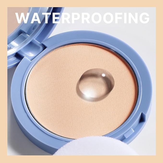 FeiCuiYun Oil Control Matte Perfection Face Powder Compact For Women, Matte Smooth Flawless Setting Powder Makeup, Polvo Compacto De Maquillaje, Waterproof Long Lasting, 0.35Oz, (130 True Beige, 1)