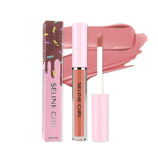 Matte Lip Gloss, Lip Gloss Silky Smooth Finish, Lipgloss Makeup Colorful and Creamy Texture, Lipstick for Every Occasion, Lip Oil Moisturizing and Hydrated #08
