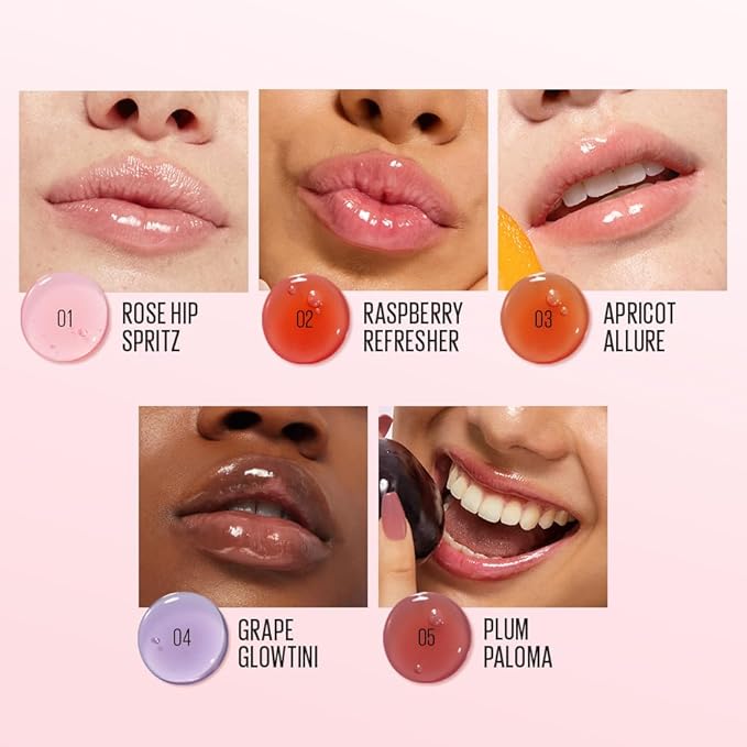 Kaja Lip Plumping - Juicy Glass 04 Grape Glowtini | Hydrating, Feel Plumped and Lightweight with Vitamin Tree Fruit Oil, Vegan, Cruelty-Free, Clear Tint Stain Shine Gloss Plumper, Long Lasting