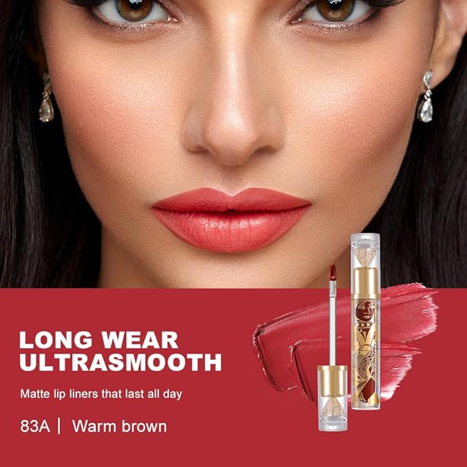 Soft Matte Liquid Lipstick in Soft Rose Pink, High Pigment Full Coverage Matte Lip Color, Waterproof Smudge-Proof Non-Transfer Lightweight Liquid Lipstick for Long-Wearing Everyday Makeup 83A