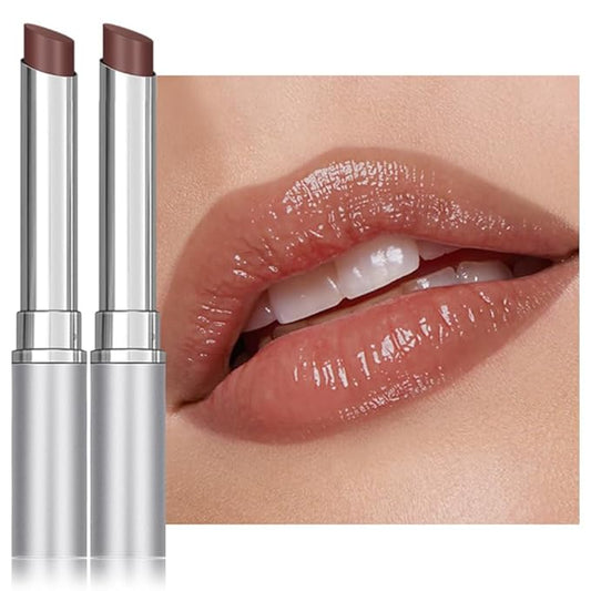Honey Lipstick Tinted Lip Balm, Sheer Hydrating Lip Stain for All Skin Tones (08-2Pcs-Nude, 2 Count (Pack of 1))