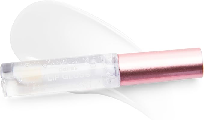 Claire's Glam Essentials Kids Makeup Kit, 4-Piece Real Cosmetic Set with Mini Pouch, Lip Gloss, Lipstick & Nail Polish, Pretend Play Make Up for Kids Ages 6+, Girl Toys & Beauty Activity Gift