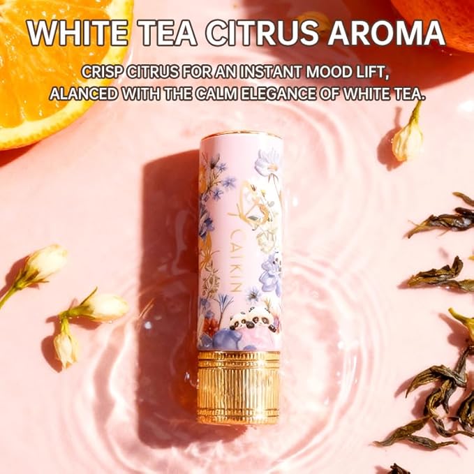 Tinted Lip Balm with Colorful Serum Core, CATKIN Cute 2-in-1 Pink Lip Balm Gloss, Moisturizing with Jojoba Oil Hyaluronic acid, Citrus Tea Flavor, Trendy Lip Care for Women & Girls - C02 Pink