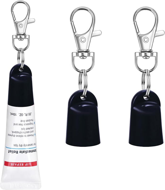 2 Pcs Keychain Holder for Aquaphor Lip Repair- Polypropylene Cap Accessory - Fit Lip Balm Keychain