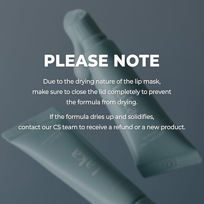 Laka Soothing Prep Lip Mask, 10ml/0.33 fl.oz, Cooling Peel-Off Lip Mask, Jelly tip for Hygienic & Easy Application, Hydrate, Vegan, Lip Care, K-Beauty