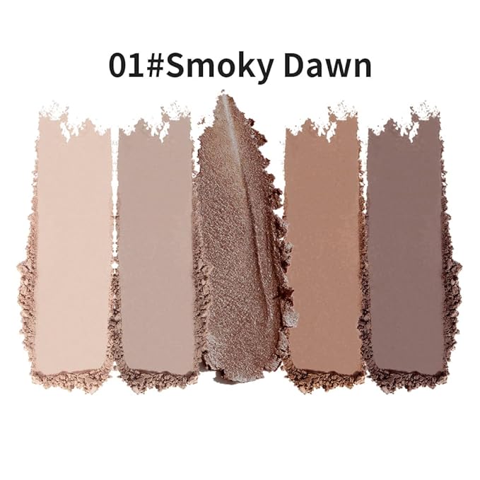 Neutral Nude Brown Eyeshadow Palette – Beige, Cool Taupe, Bronze Gold Shimmer, Cocoa Brown & Deep Espresso Matte, High Pigment Blendable Long-Lasting Eye Shadow for Daily Soft Glam & Mature Eyes