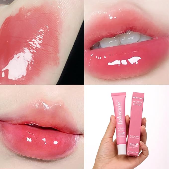 Lip Butter Balm - Ultra-Hydrating, Nourishing Lip Care with Natural Ingredients, Shea Butter & Olive Oil, Soothes & Softens Dry Lips (#6 Pink Sugar, 1)