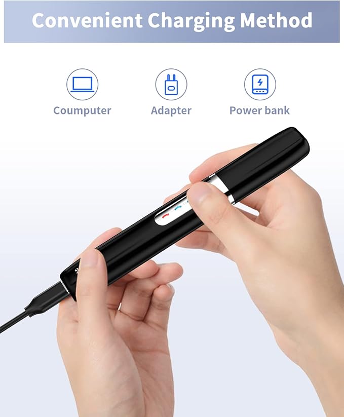 Dapsang Eyebrow Trimmer, Electric Eyebrow Razor for Women Men, Rechargeable Painless LED Light Facial Hair Shaver Remover with Rinseable Blade for Face Lips Neck Leg