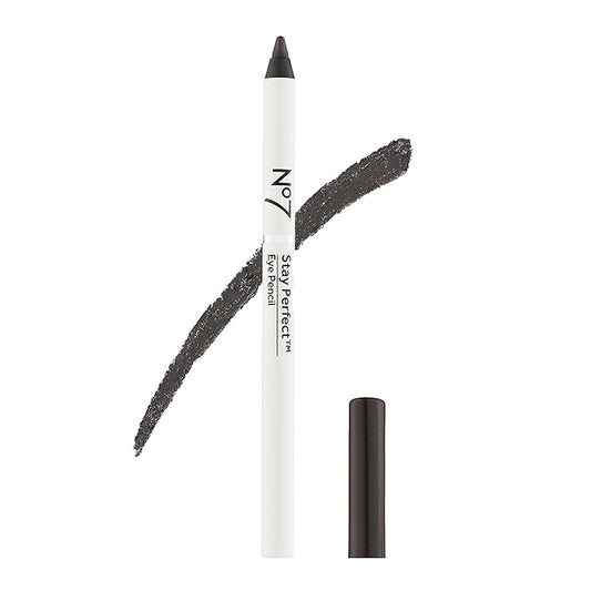 No7 Stay Perfect Amazing Eye Pencil - Black - Precision Tip Pencil Eyeliner for Silky, Effortlessly Smooth Texture - Up to 12 Hrs of Long Wearing, Waterproof Pigment (1g)