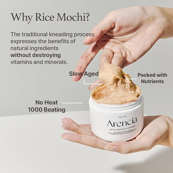 Arencia Calendula Rice Mochi Fresh Cleanser - Moisturizing & Deep-Cleansing (1.76oz)