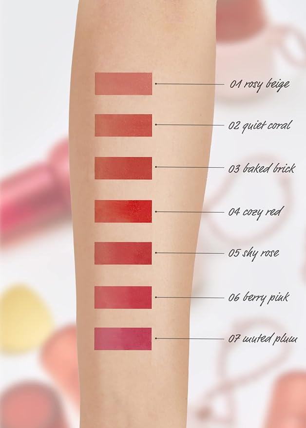 I'M MEME Color Key Ring Velvet Lip Tint - 06 Berry Pink | Long Lasting Lip Stain, Matte Finish, Smooth Texture, Kbeauty, Cute Korean Makeup, Compact, Portable Keychain, Travel-Friendly, Gift, 2.8g