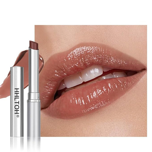 Nude Honey Tinted Lip Balm Lipstick, Sheer Hydrating & Lightly Tinted Nude Honey Lip Color, Moisturizing Nourishing Lip Balm with Natural Black Cherry Tint, For All Skin Tones