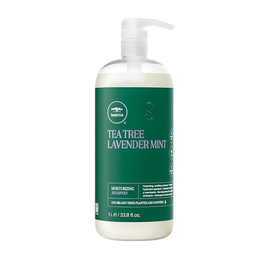 Tea Tree Lavender Mint Moisturizing Shampoo, Hydrates + Soothes, For Coarse + Dry Hair, 33.8 fl. oz.