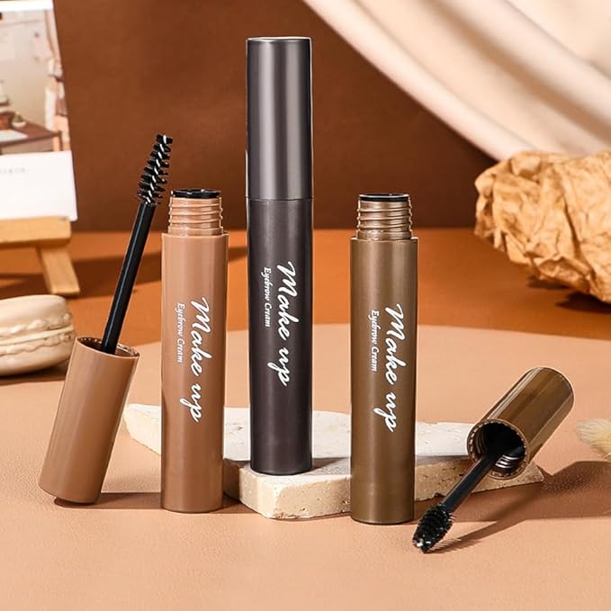 2pcs Dark Brown Brow Gel set – Volumizing, Buildable, Wax-Gel Hybrid for Full, Voluminous Brows, Locks Hairs in Place, Waterproof, Available in Brunette (01#)