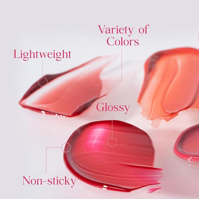 CLIO CRYSTAL GLAM TINT (CHERRY SERIES 025 DARK CHERRY), Glossy Finish, Lightweight, Buildable, Glass-Like, Smoothing, Long-Lasting, Vivid, Transparent, Shiny, Moisturizing Lip Stain, Korean Lip Tint