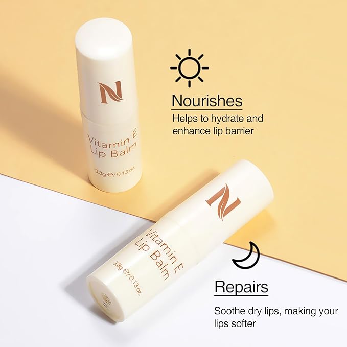 Neutriherbs Vitamin E Lip Balm Lipstick for Women, Moisturizing Lip stick Beauty Makeup Long-Lasting Rose Honey Stick Gloss Lip Balm 0.13 Fl Oz